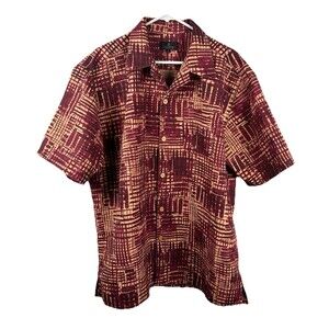 Vittorio Signature Collection Short Sleeve Button Up Shirt Men's Size XL